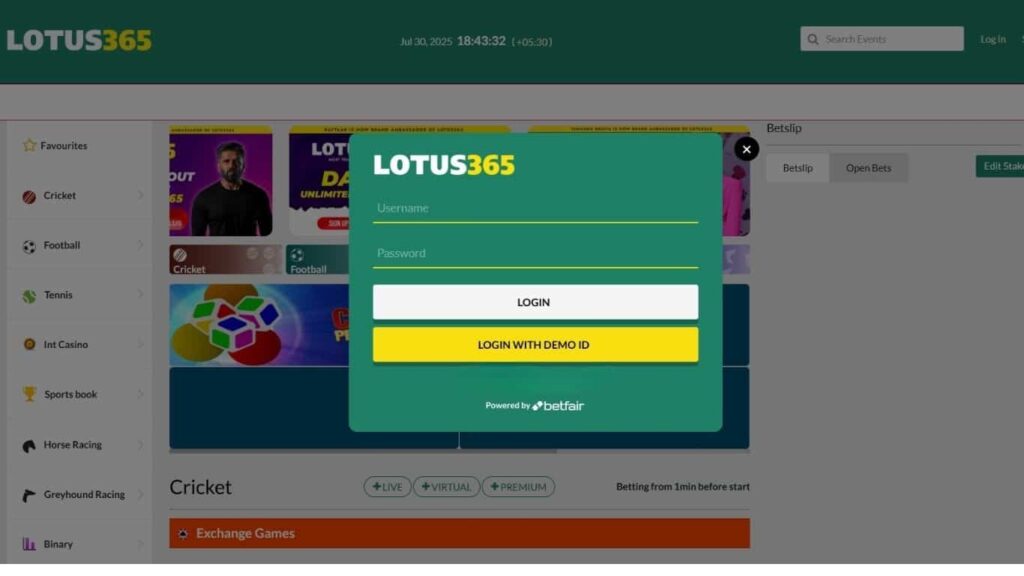 Lotus365 VIP Login